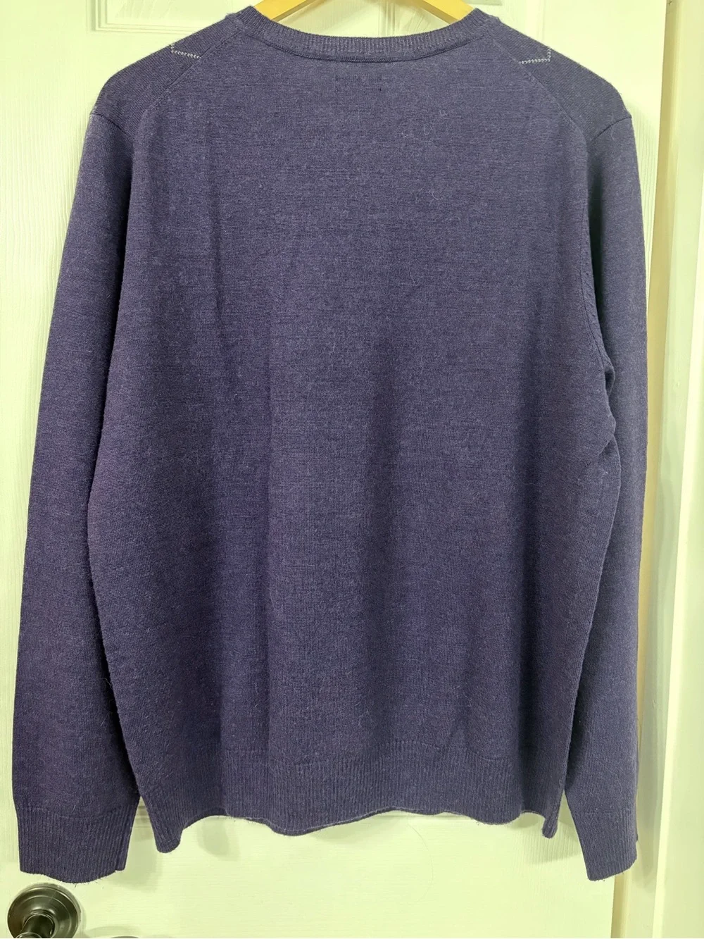 Apt. 9 Purple V-Neck Argyle Sweater